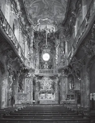 Церковь Иоанна Непомука. Архитекторы Космас Дамиан и Эгид Квирин Азам