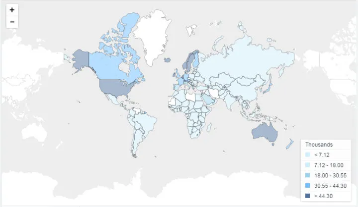 ВВП на душу населения (2015 )