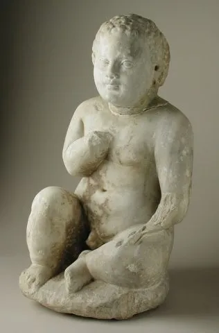 Сидящий младенец. Мрамор. Рим II–III вв.