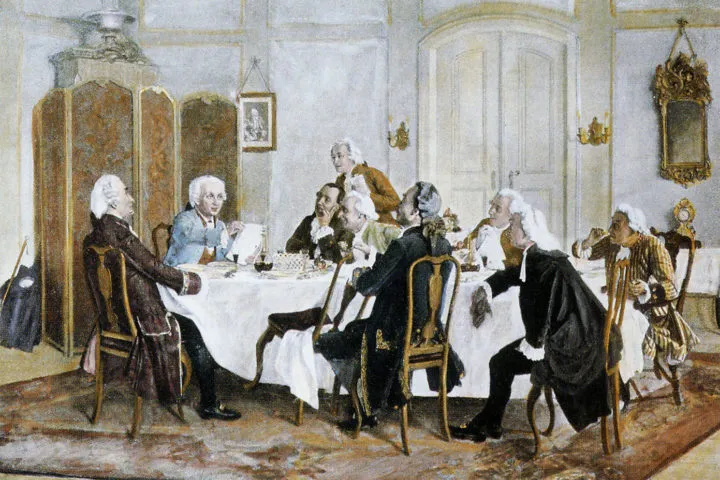 Эмиль Дерстлинг — Обед у Канта. 1892