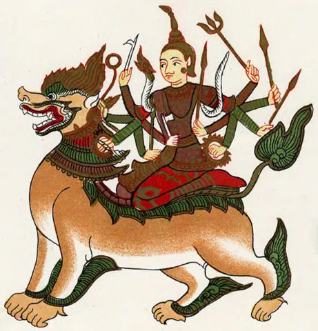 Изображение богини Чанди