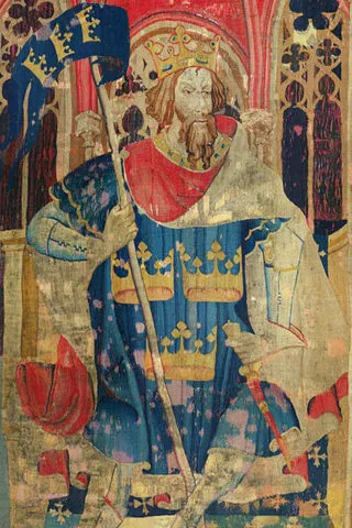 Король Артур. Изображение с гобелена христианских героев