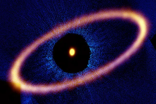 Composite image of the Fomalhaut star system