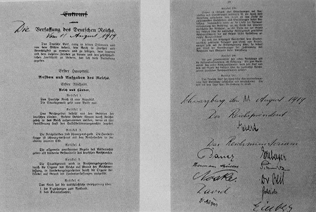 Конституция Веймарской республики