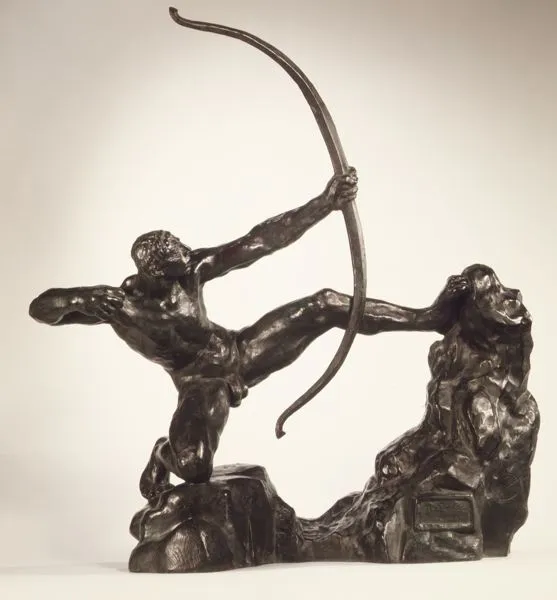 Antoine-Émile Bourdelle, Heracles Drawing his Bow against Stymphalian