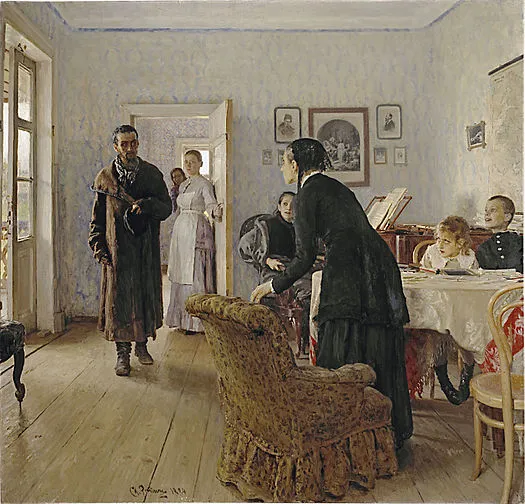 Илья Репин, «Не ждали» , 1884–1888