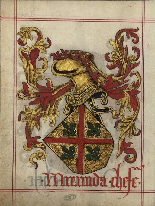 Герб дома Миранда. Гербовник Армейру-Мор. Лиссабон, Архив Торре ду Томбу