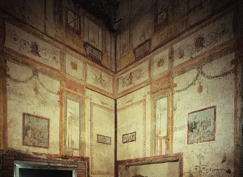 Росписи подземных залов Золотого дома Нерона в Риме, 60-е годы до н. э. // Wikipedia Commons