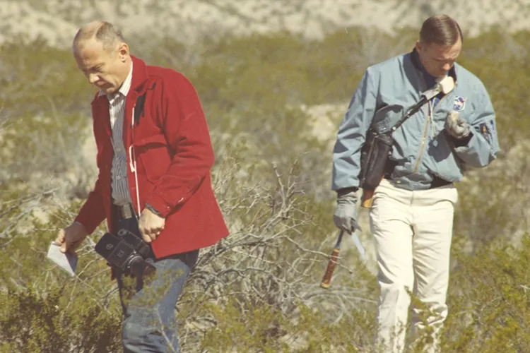 Астронавты «Аполлона-11» Нил Армстронг и Базз Олдрин