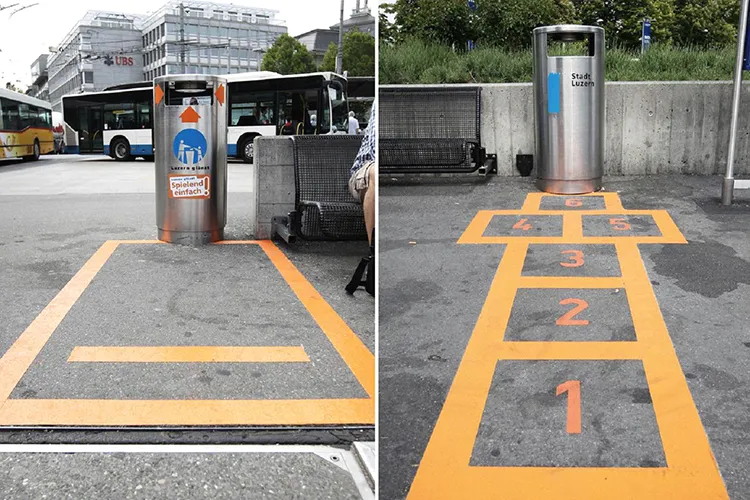 Наджинг в швейцарском городе Люцерне