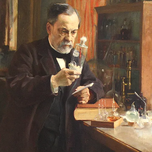 Альберт Эдельфельт. Портрет Луи Пастера. 1885