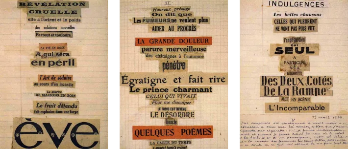 Андре Бретон. Три коллажных стихотворения. 1920-е гг.
