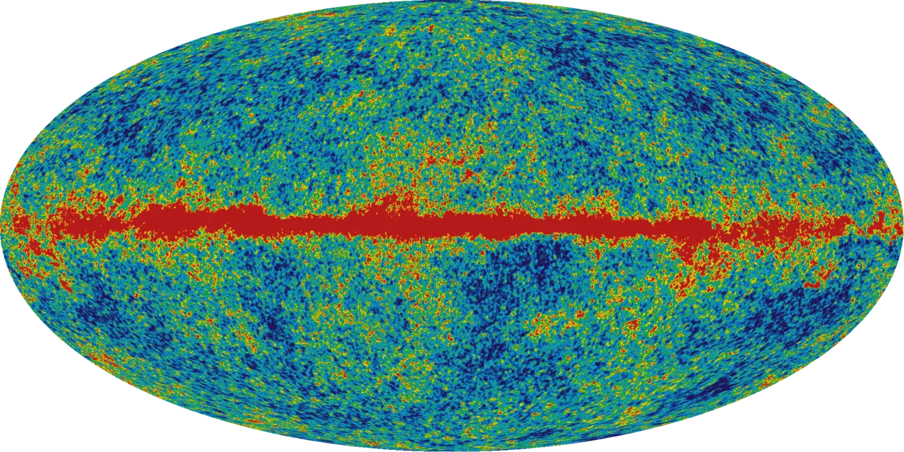 Карта микроволнового излучения, построенная WMAP