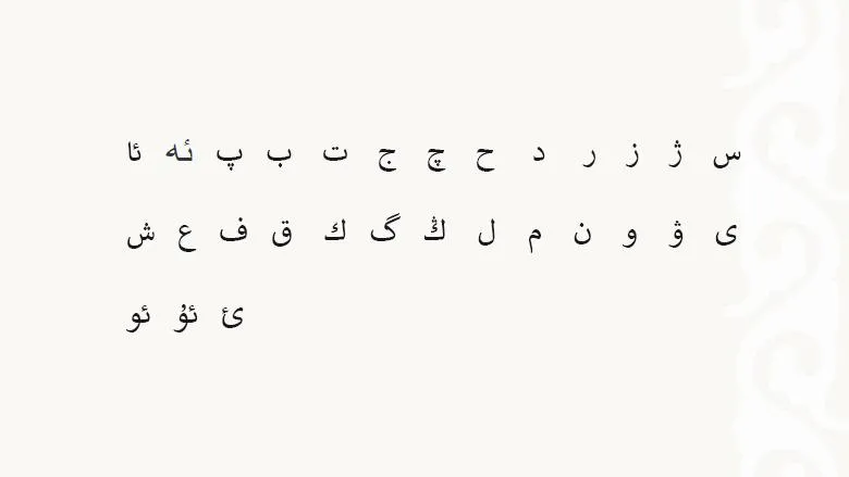 Реформированный арабский алфавит (1920-1927 годы)