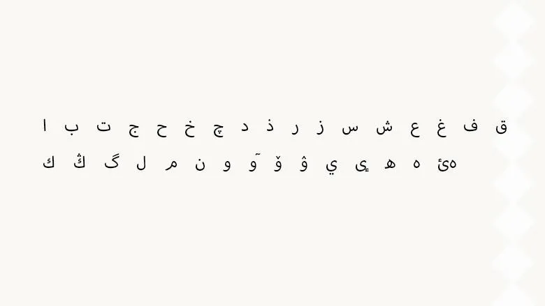 Карачаево-балкарский алфавит на арабице