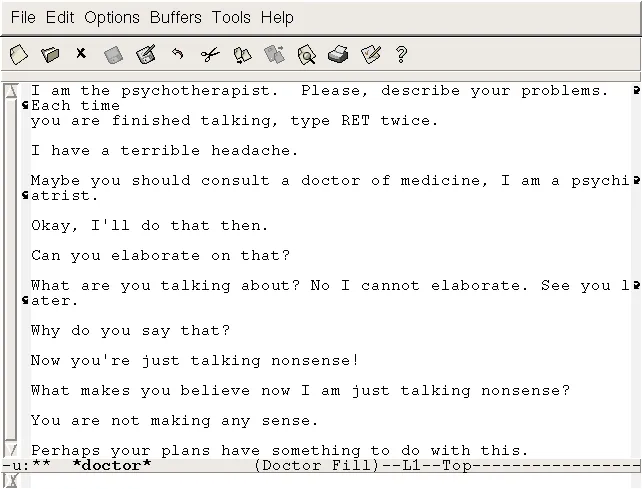 Виртуальный собеседник «Элиза»