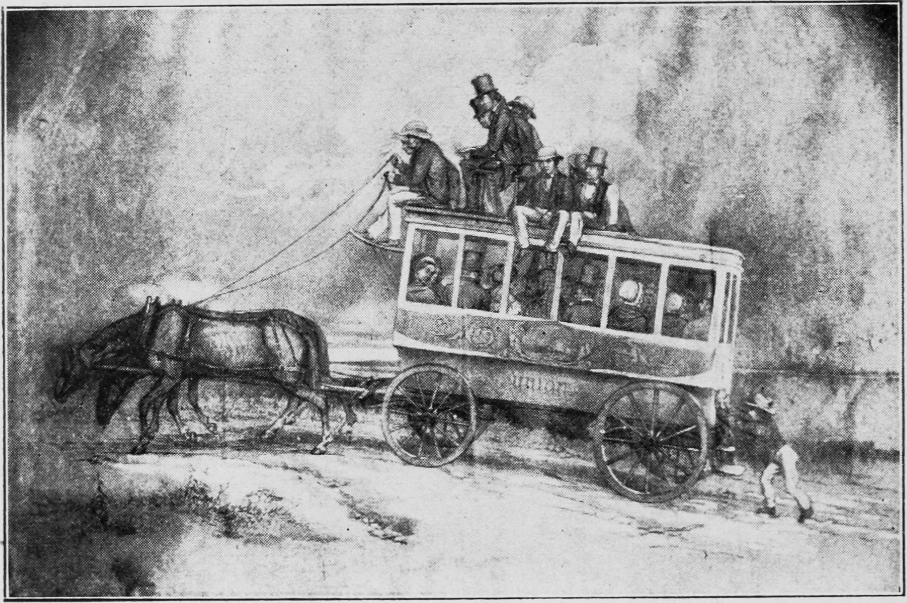 Американский омнибус в 1909 году // Internet Archive Book Images // wikimedia.org