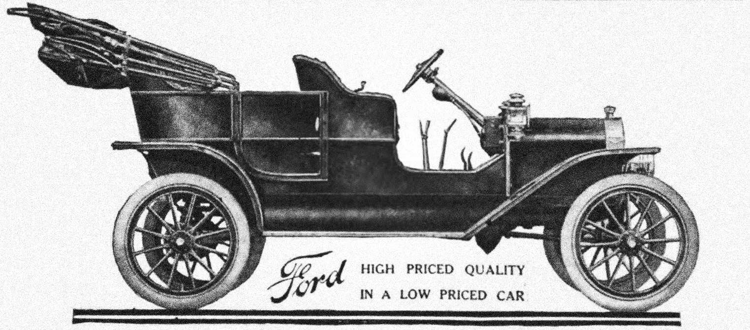 Ранняя модель Ford Model T, 1908 г.