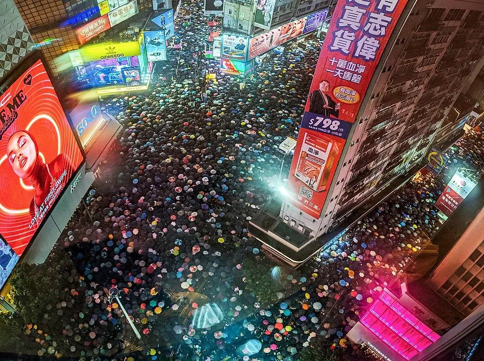 Протестующие против поправок к закону об экстрадиции, Гонконг, 2019 commons.wikimedia.org / Studio Incendo