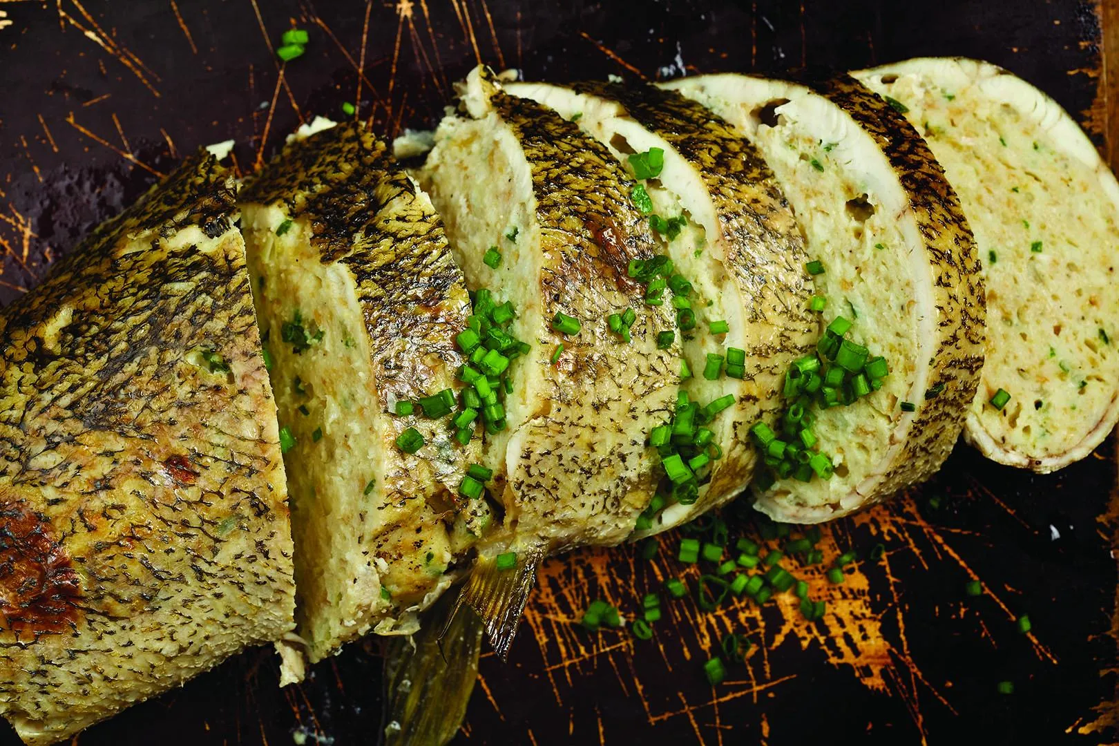 Щучье тѣльное изъ книги «Русская поварня — 200 лѣтъ спустя» (2016). Исполненіе